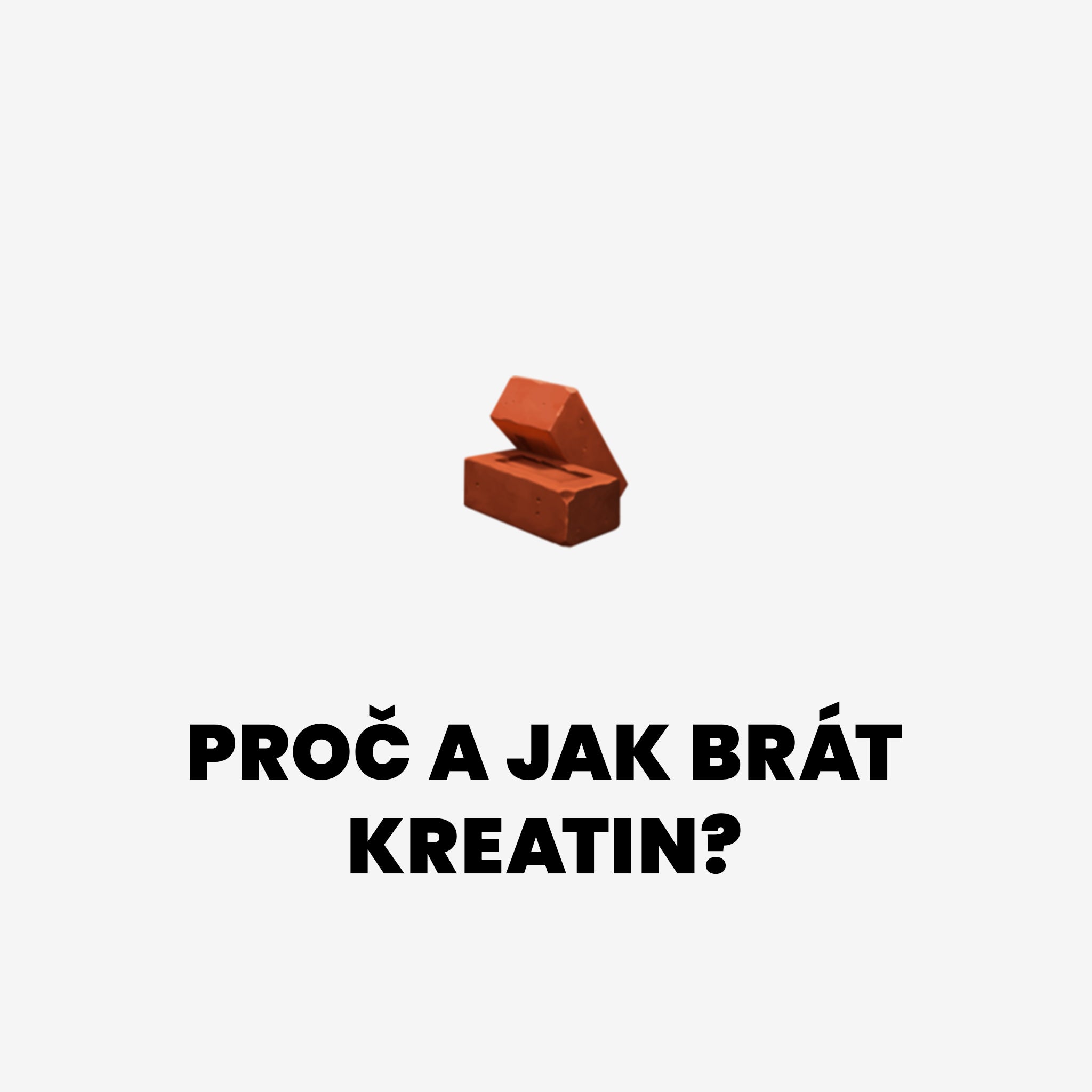 Proč a Jak brát kreatin