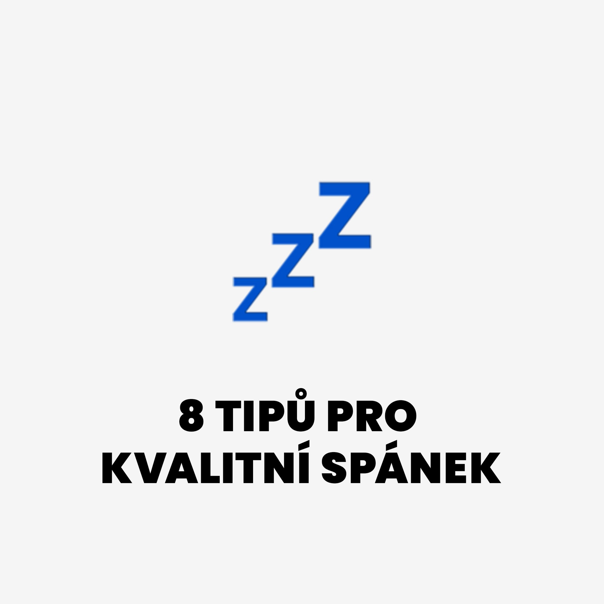 kvalitní spánek