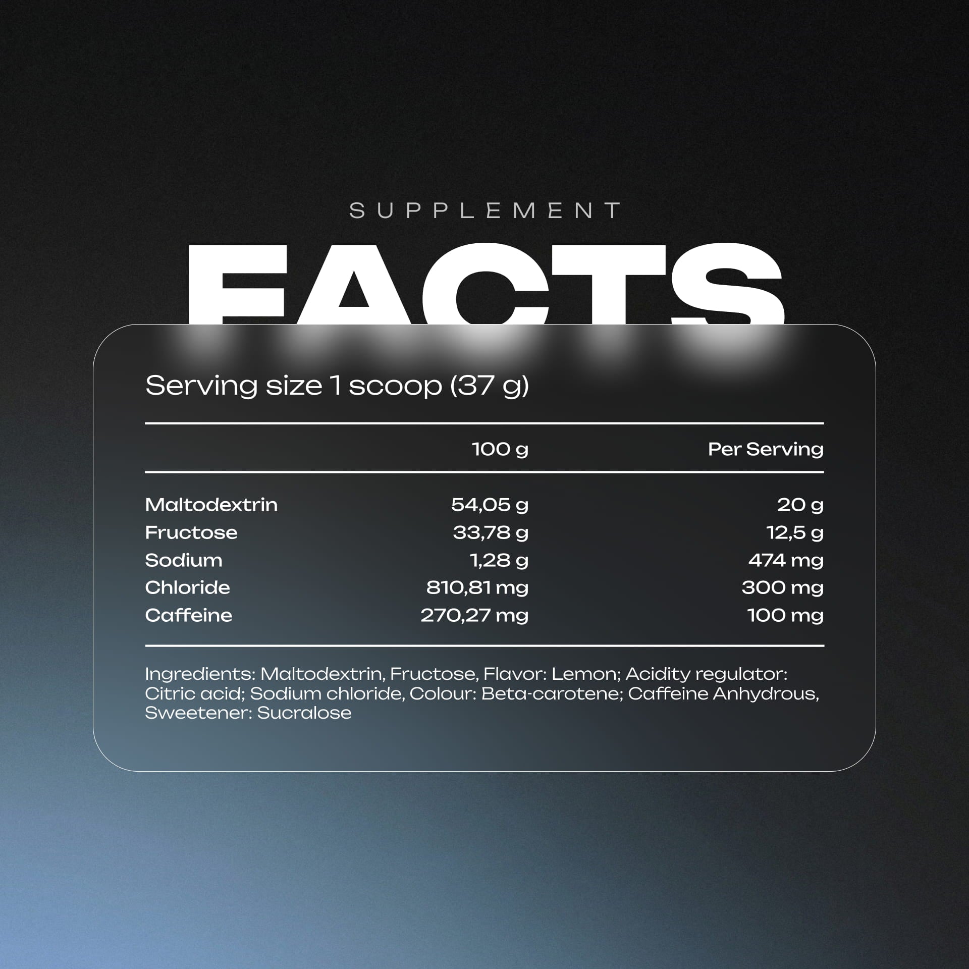 Sports Iont Drink + Caffeine