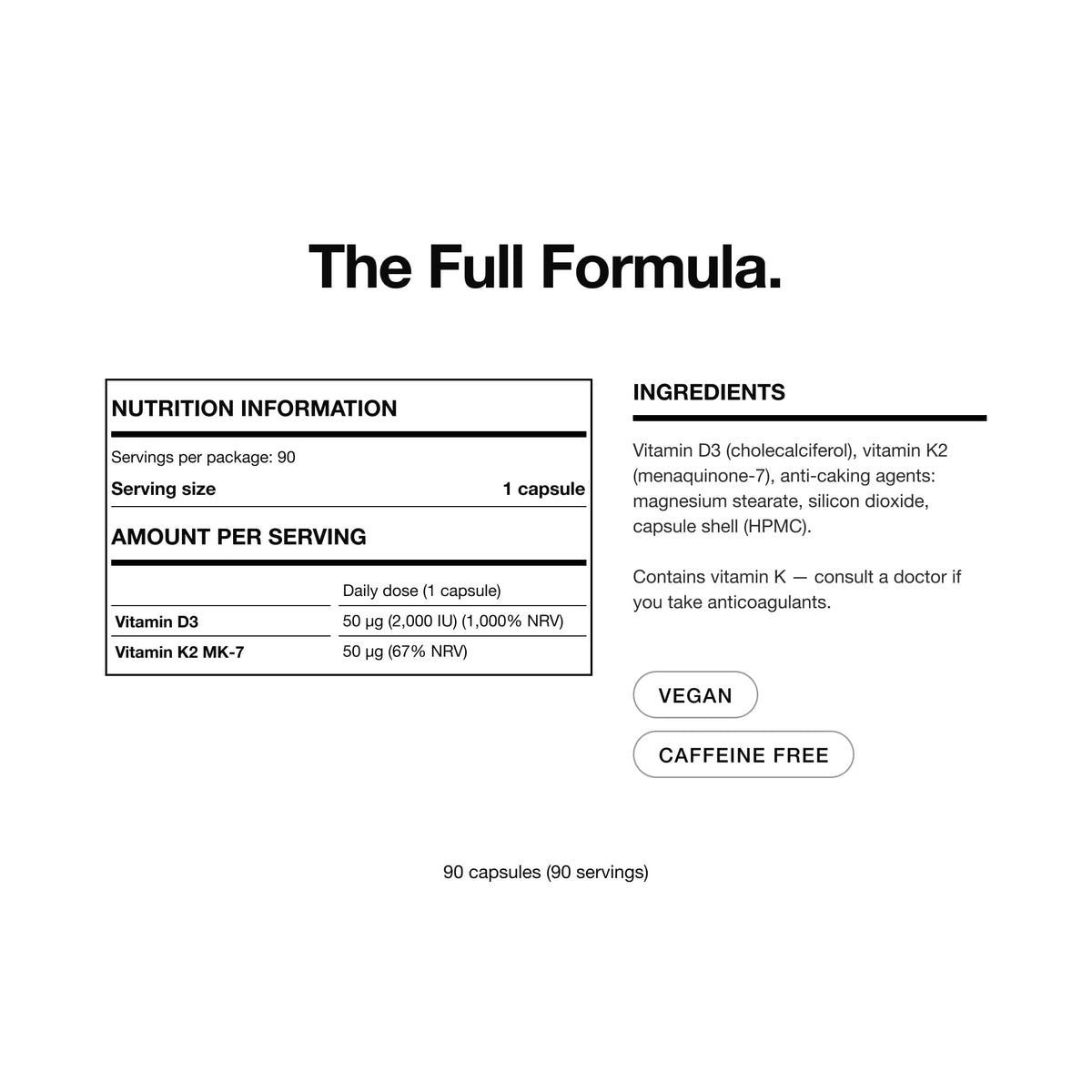 Complex Vitamin D3+K2 MK-7