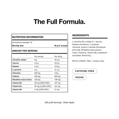Complex Non-Stim Pre-workout